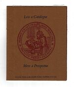 Less a Catalogue, More a Prospectus. Additional Image