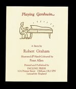 Playing Gershwin. Illustrated and Hand-Coloured by Peter Allen. Additional Image