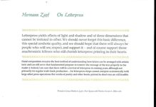 Hermann Zapf. On Letterpress. Additional Image