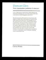 Duncan Glen: Poet, typographer, publisher & educator. Additional Image