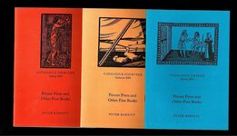 'Private Press and Other Fine Books', Catalogues Number One to Number Fifteen (inclusive). Additional Image