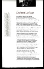 Durham Lockout. Additional Image