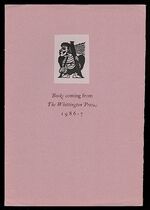 Books coming from The Whittington Press 1986-7.