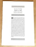 The Nature of the Drink Kauhi, or Coffe, and the Berry of which it is made, described by an Arabian Phisitian