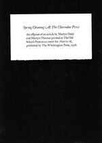 Spring Cleaning at The Clarendon Press.