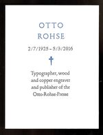 Otto Rohse 2/7/1925 - 5/3/2016. Additional Image