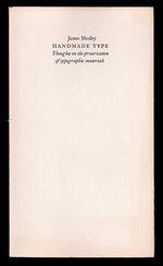 Handmade Type - Thoughts on the preservation of typographic materials.