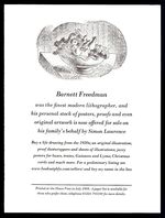 Barnett Freedman was the finest modern lithographer...