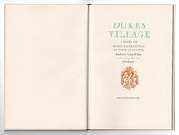 Dukes Village. A Suite of Wood Engravings by John O'Connor