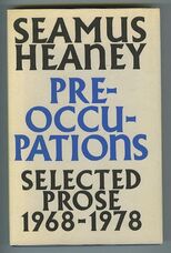 Pre-occupations. Selected Prose 1968 - 78