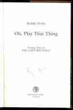 Oh, Play That Thing