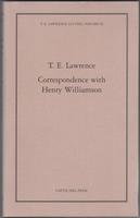 T. E. Lawrence Letters Vol. IX. Correspondence with Henry Williamson