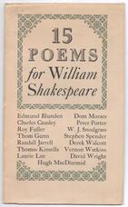 15 Poems for William Shakespeare