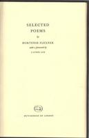 Hortense Flexner. Selected Poems
