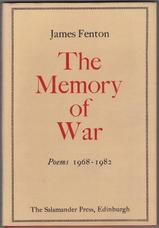The Memory of War. Poems 1968 - 1982.