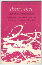 Critical Quarterly Poetry Supplement. Number 12. Poetry 1971