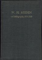 W. H. Auden. A Bibliography 1924-1969