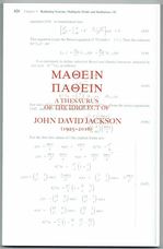 MAØEIN IIAØEIN. A Thesaurus of the Idiolect of John David Jackson (1925-2016)