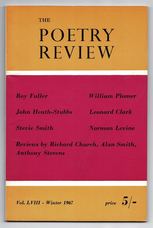 The Poetry Review Vol. LVIII. Number 4 - Winter 1967