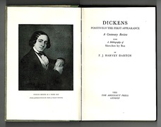 [The Argonaut Press] [Dickens, Charles John Huffam]. Sawyer, John E.S., Darton,Frederick Joseph Harvey.