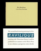 Eric Ravilious: A new Fleece Press book.