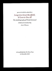 Long Live Great Bardfield, & Love to You All - The Autobiography of Tirzah Garwood.