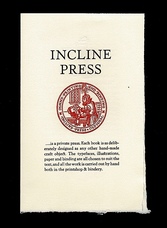[Incline Press] [Ephemera]