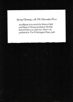 Spring Cleaning at The Clarendon Press.