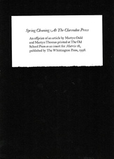 [The Old School Press] [Ephemera]