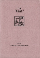[The Alembic Press] [Prospectus]