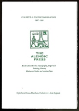 [The Alembic Press] [Prospectus]